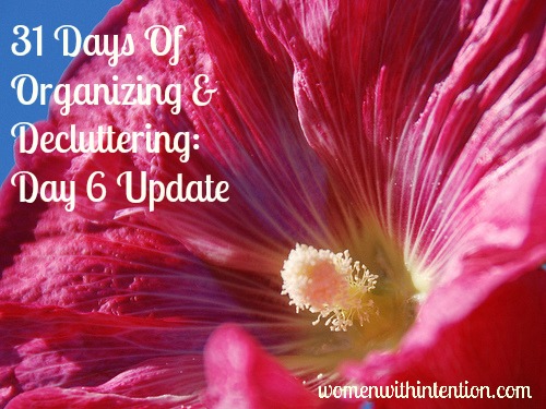 31 Days Of Organizing & Decluttering: Day 6 Update