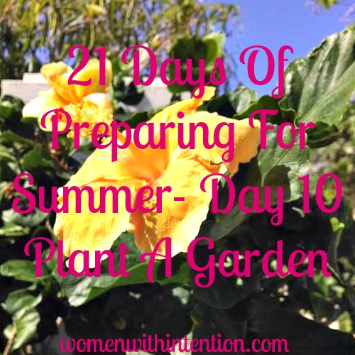 21 Days Of Preparing For Summer- Day 10 Plant A Garden