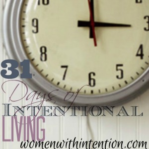 Welcome to 31 Days Of Intentional Living, beginning October 1st! Are you living your life or allowing life to happen to you? Do you ever wonder how your friends get so much done in a day? It's all about priorities, choices & actions! Come join in to live a life with intention and action!