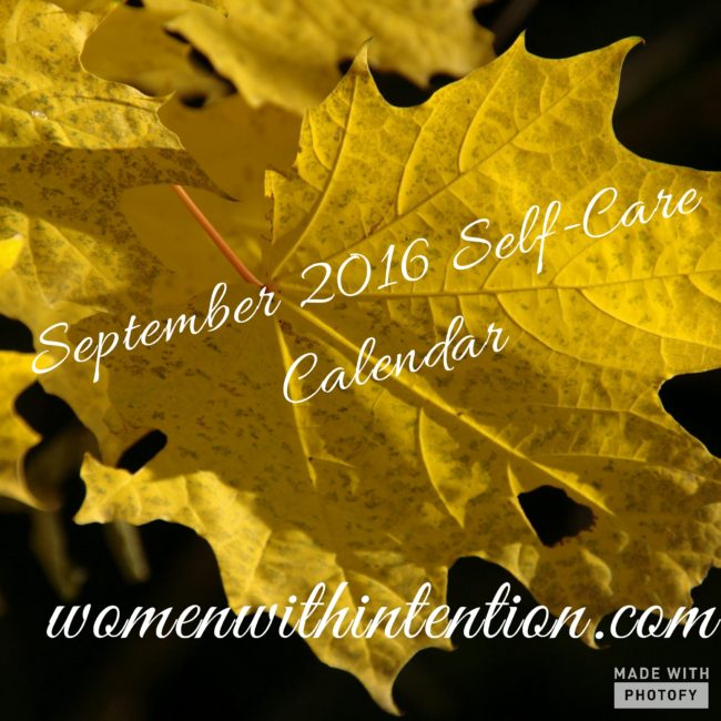 September Self-Care Calendar